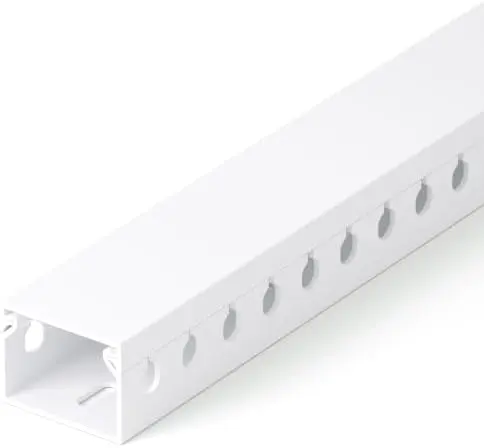 1.2"H x 1.6"W Cable Raceway, 12ft Under Desk Wire Management Channel, White