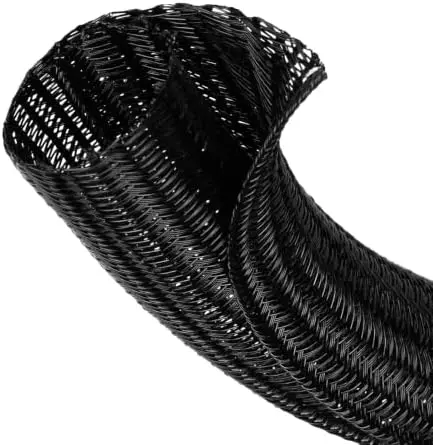 1/4 Inch 16ft Cable Management Loom Sleeve Cord Protector Wire Wrap Cover