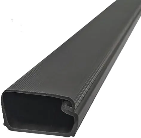 1.5" Locking Channel Raceway Cord Concealer and Wire Hider Cable Manager - 46 Inch - Black