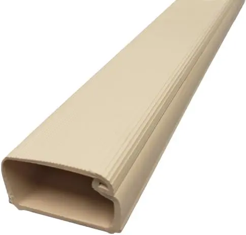 1" Locking Channel Raceway Cord Concealer and Wire Hider Cable Manager - 46 Inch - Beige