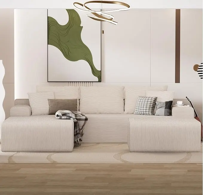 105" Convertible Sectional Couch