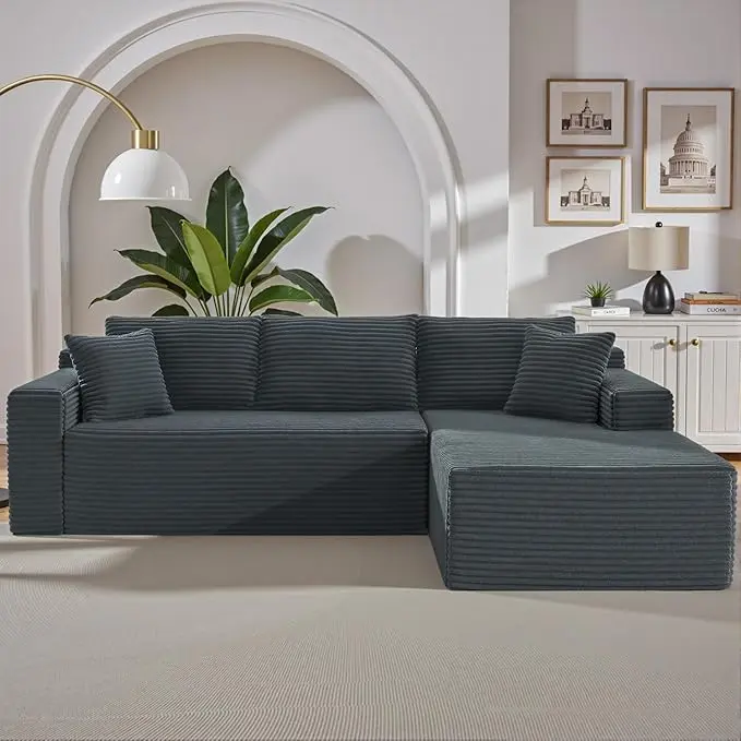 105 Inch Cloud Sectional Couch, Modern Modular Sectional Sofa