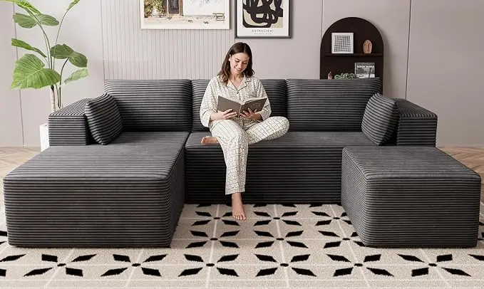 106" Cloud Sectional Boneless Couches