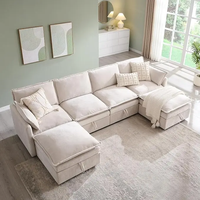 112.6" Modular Sectional Cloud Couches