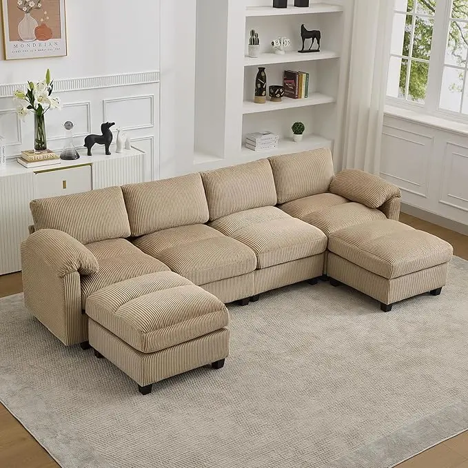 114'' U-Shaped Sectional Couch