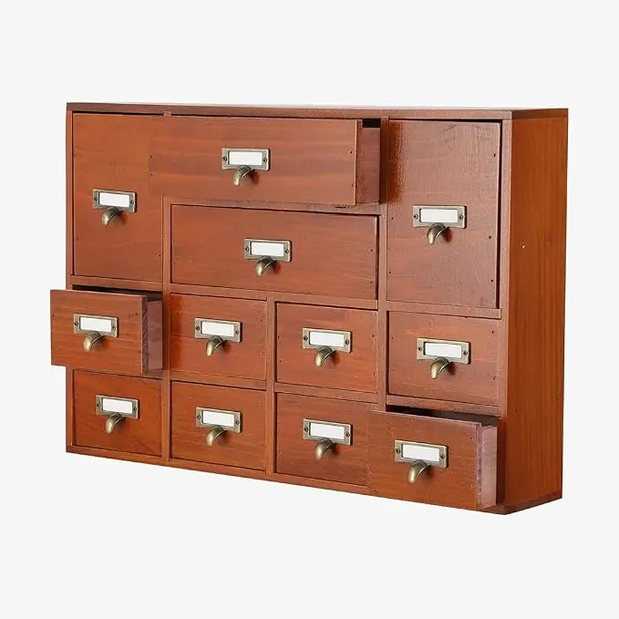 12 Drawers Apothecary Cabinet
