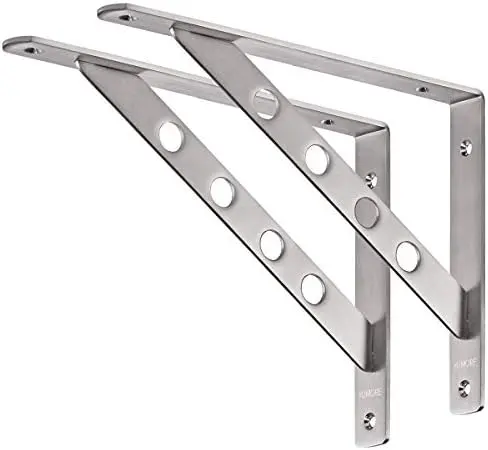 12 Inch Shelf Bracket, Heavy Duty L Bracket, 2 Pack