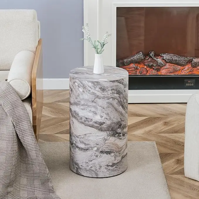 12'' Luxury Cylinder Side Table