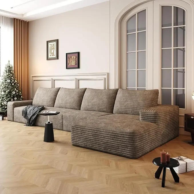 136" Sectional Couches for Living Room Cloud Couch Sofa