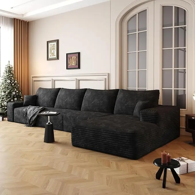 136" Sectional Couches for Living Room Cloud Couch Sofa
