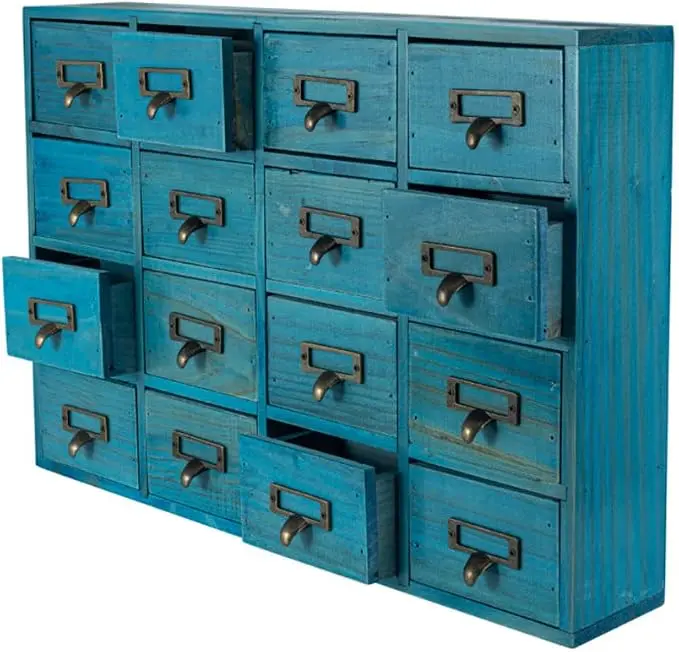 16 Drawers Apothecary Cabinet