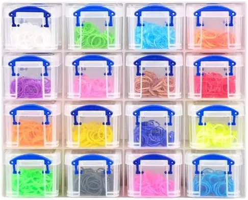 16 x 0.14 Litre Plastic Organiser Storage Set
