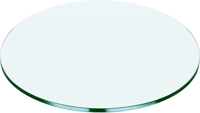 17" Round Tempered Glass Table Top