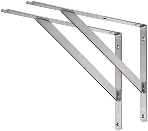 18 Inch Shelf Bracket, Heavy Duty L Bracket, 2 Pack