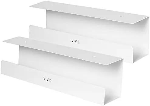 2 Pack White 17 inch Under Desk Cable Management Tray, DESK-AC06-2CW