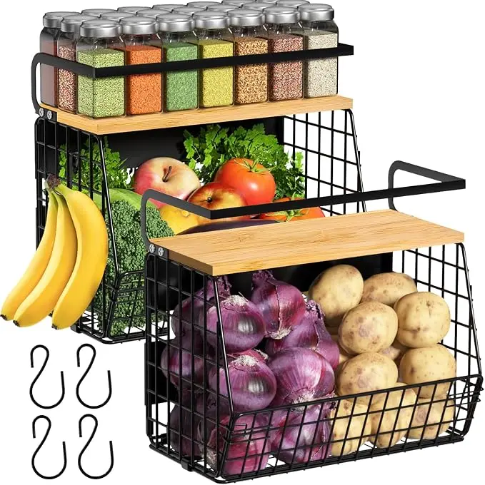 2 Set Magnetic Shelf for Refrigerator