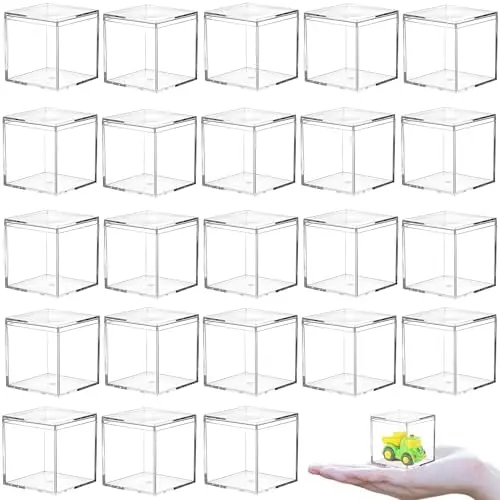 24-Pack Small Square Cube Candy Gift Box, 2.36x2.36x2.36 Inch
