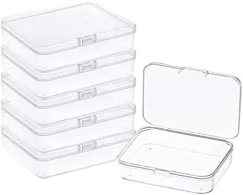3 Pcs Mini Plastic Storage Containers Box with Lid