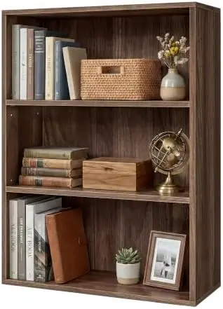 3-Tier Bookshelf, Narrow Shelving Unit