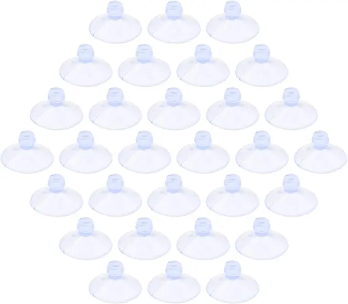 30 Pack Glass Table Suction Cups 18mm Rubber Suction Cup Hangers Without Hooks