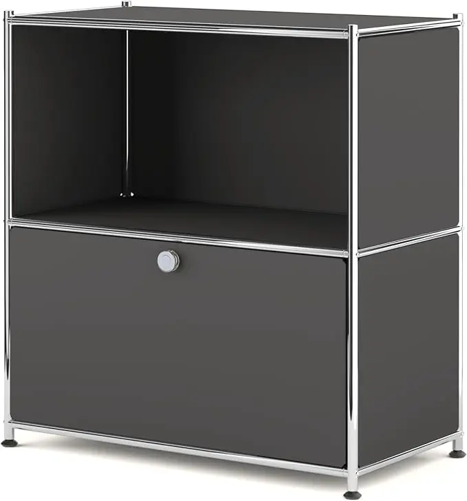 32.5-Inch Flip-Top Side Table & Buffet Cabinet
