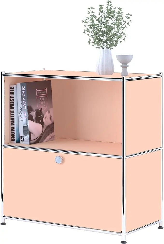 32.5-Inch Flip-Top Side Table & Buffet Cabinet