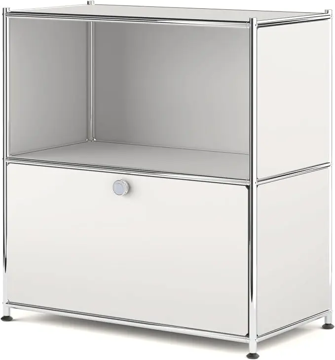 32.5-Inch Flip-Top Side Table & Buffet Cabinet