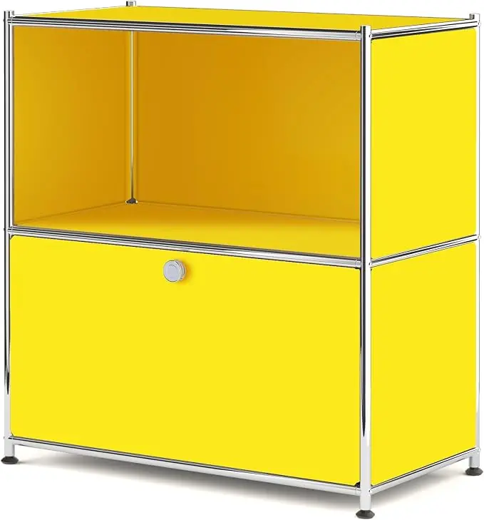 32.5-Inch Flip-Top Side Table & Buffet Cabinet