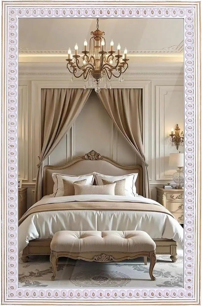 35x23 Inch Rustic Farmhouse Rectangle Mirror