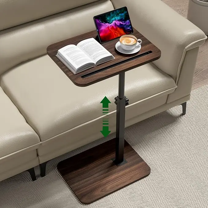 360° Swivel Sofa Side Table for Couch