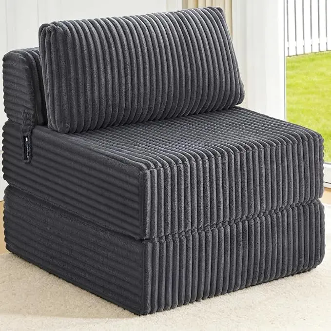 4-in-1 Folding Sofa Bed Convertible Boneless Sleeper Chair Couch Foldable