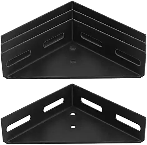 4 Pack Corner Brace Brackets,7" x 7",Triangle Shelf Bracket,1/8" Thick