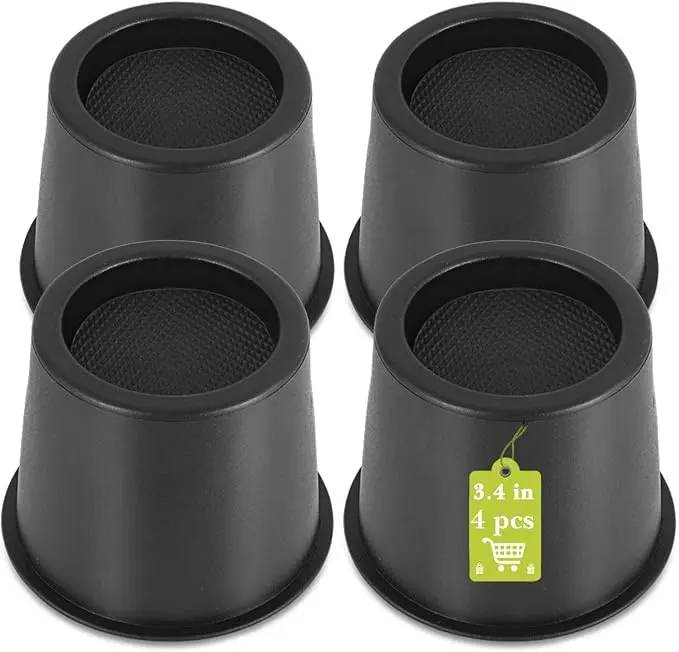 4 Pack Furniture Risers 4 Inch, Bed Risers Heavy Duty