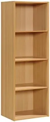 4-Shelf Bookcase in Beech