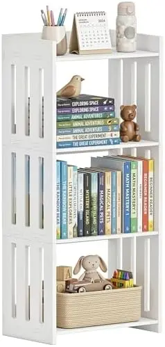 4 Tier Bookshelf for Small Spaces 36.6”H Bookcase