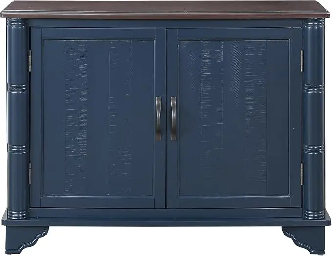 40" Solid Wood Buffet Storage Cabinet, Vintage Console Table