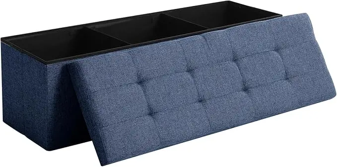 45.3 Inches Ottoman Bench With 166L Storage Space