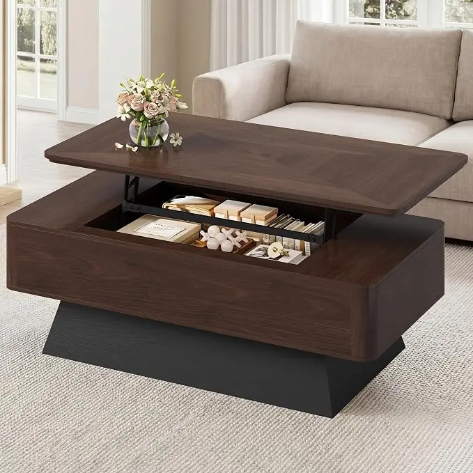 47.2" Mid-Century Modern Lift Top Coffee Table