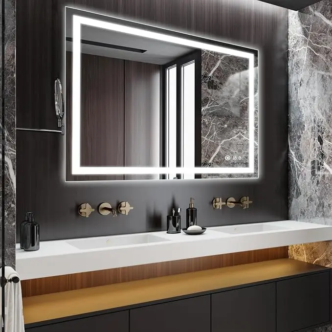 48" L x 36" W LED Bathroom Mirror