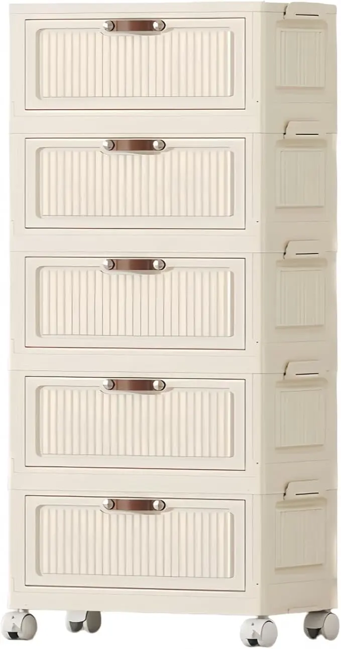 5-Tier Foldable Storage Cabinet