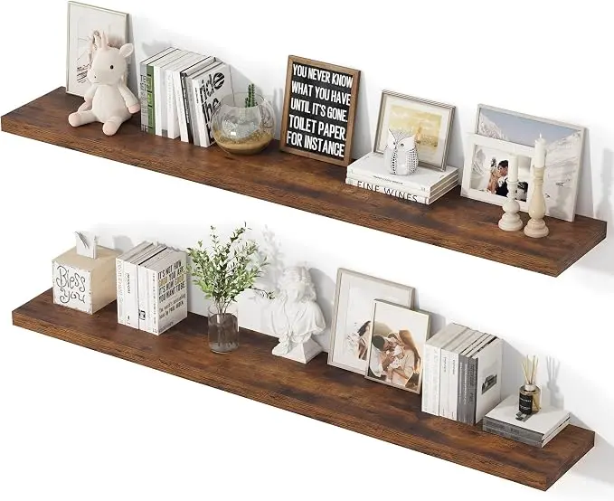 55 Inch Floating Shelves, 12 Inch Deep Floating Shelves