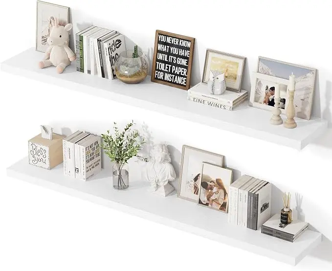 55 Inch Floating Shelves, 12 Inch Deep Floating Shelves