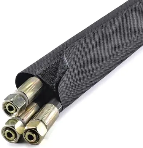 6" Hook and Loop Side Entry Hose and Cable Sleeve - 5 Feet