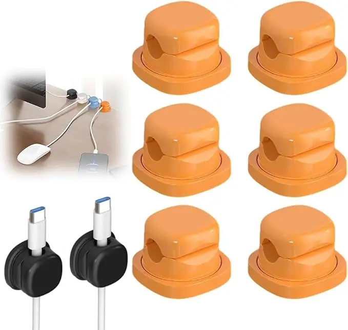 6 Pack Cord Organizer Holder, 2026 New Adjustable Cable Organizer Clips