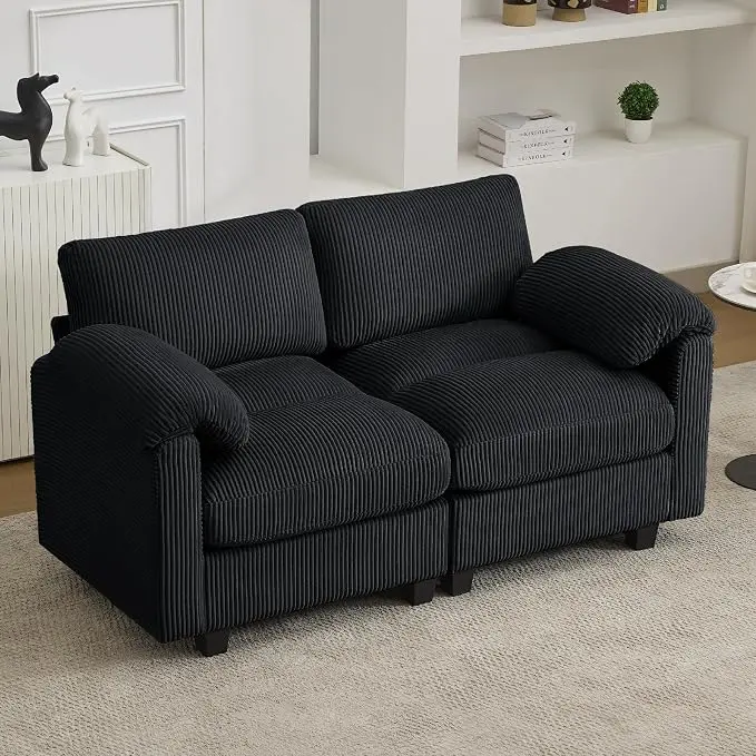 61'' Modular Loveseat Sofa, Extra Deep Seat Cloud Couch