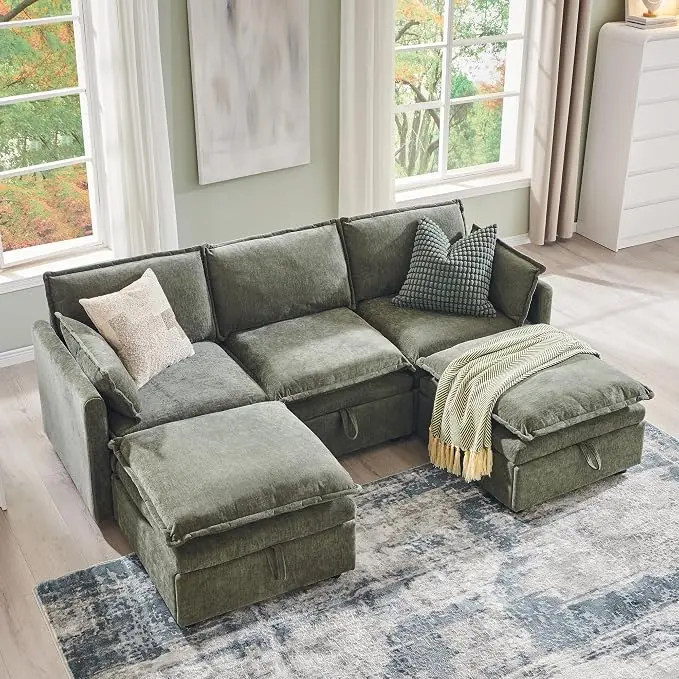 85.83" Modular Sectional Cloud Couches
