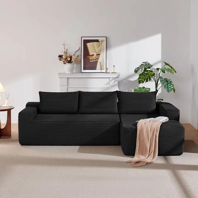 97" Cloud Sectional Couch, Modern Modular Sectional Sofa