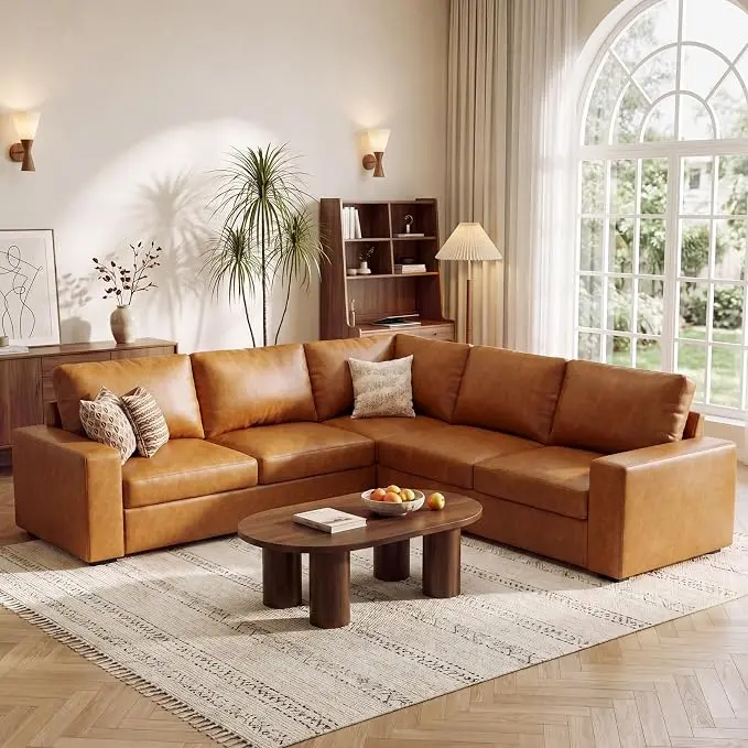 ABCASA Oversized Modular V Shaped Sectional Couches