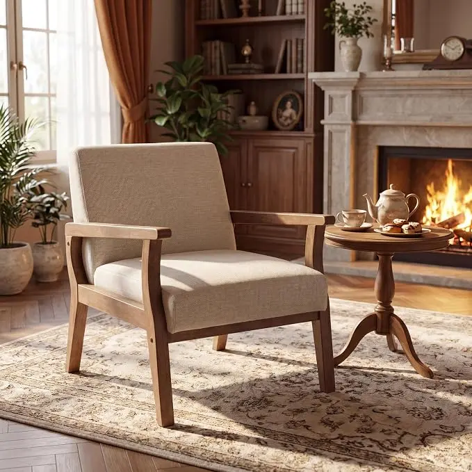 Accent Chair Mid Century Modern Armchair