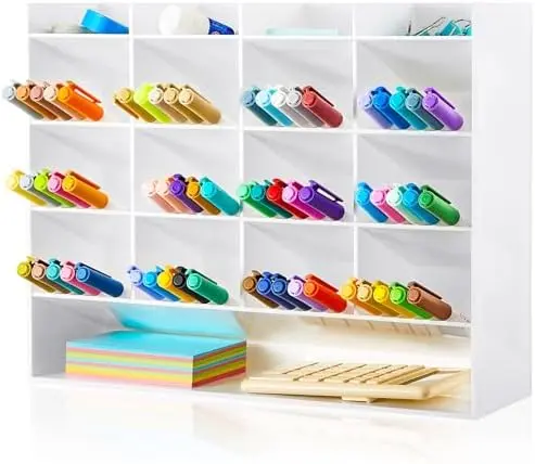 Acrylic Pen and Marker Organizer for 200 Markers